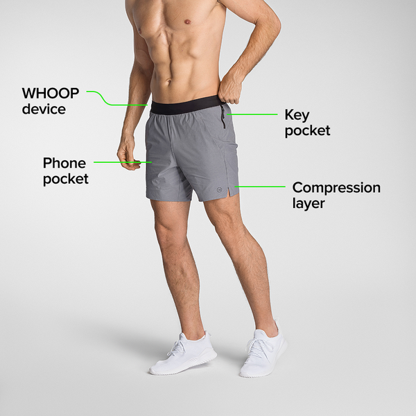 4.0 Heather Grey Training Short