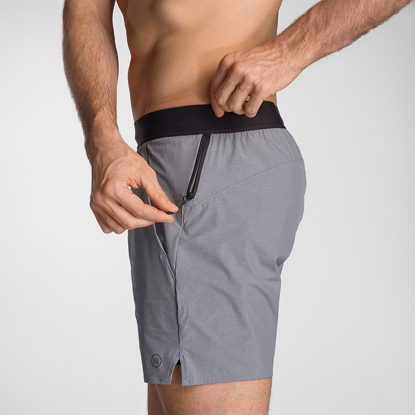 4.0 Heather Grey Training Short