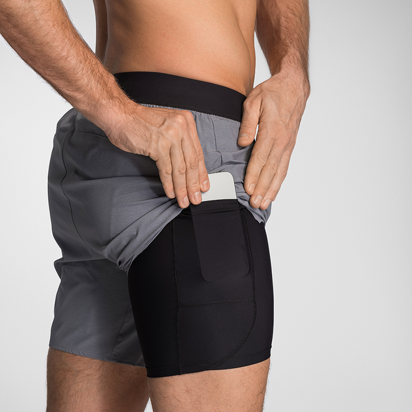 4.0 Heather Grey Training Short