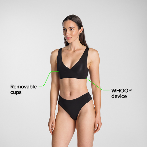 4.0 Black V-Neck Bralette