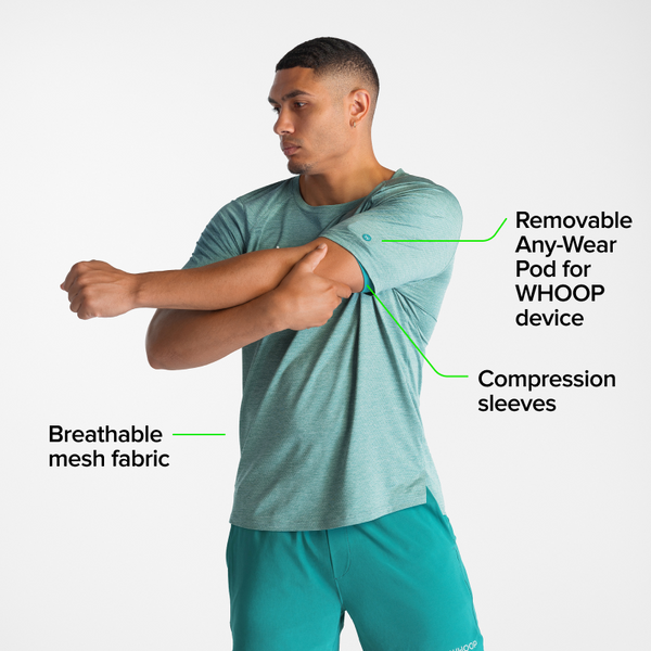 Men's Training Tee | Teal Heather