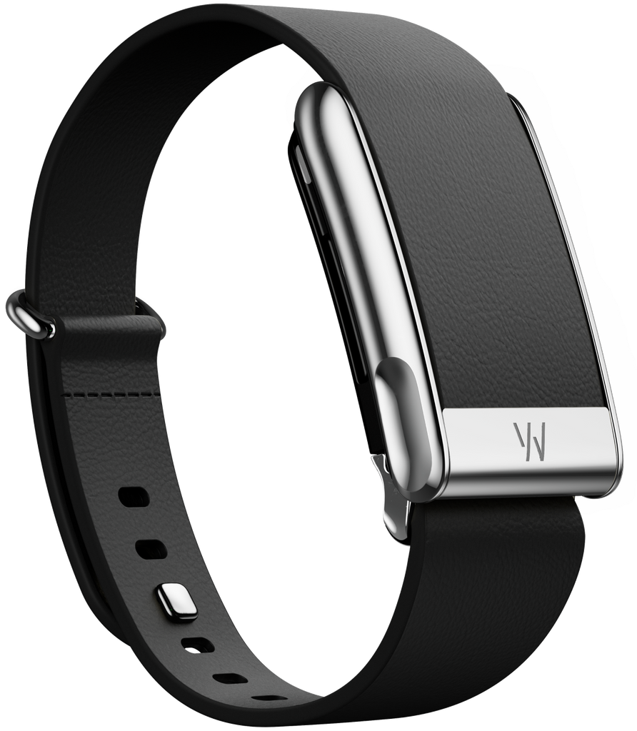 MG LeatherLuxe Tapered Band | Black with Titanium