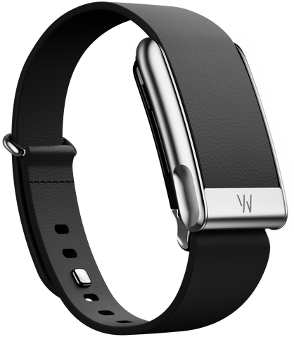 MG LeatherLuxe Tapered Band | Black with Titanium