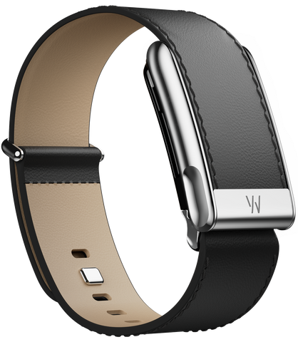 MG LeatherLuxe Straight Band | Black/Cream with Titanium