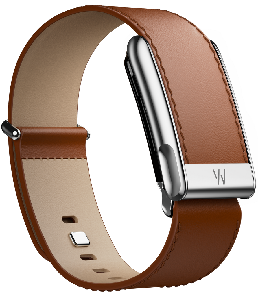 MG LeatherLuxe Straight Band | Chestnut/Cream with Titanium
