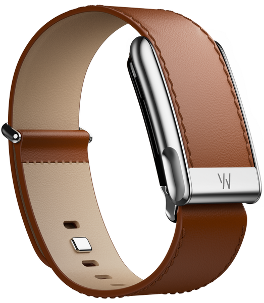 MG LeatherLuxe Straight Band | Chestnut/Cream with Titanium