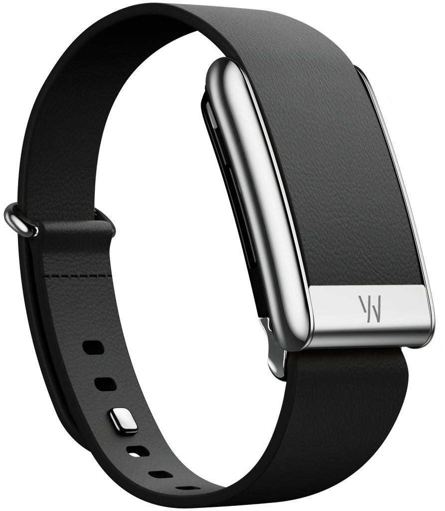 5.0 LeatherLuxe Tapered Band | Black with Titanium