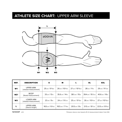 4.0 WHOOP Impact Series Upper Arm Sleeve