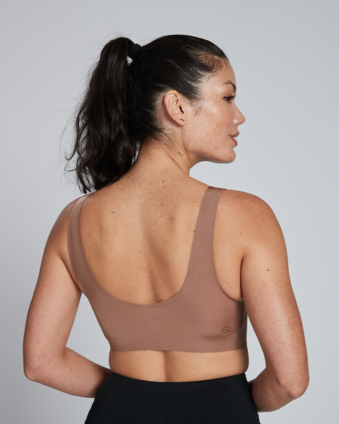 4.0 Desert Sand V-Neck Bralette | Smart Apparel