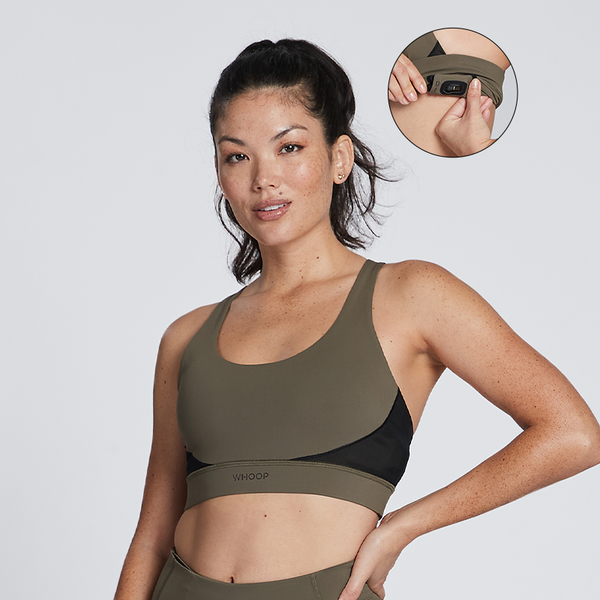 Olive WHOOP Sports Bra | Smart Apparel