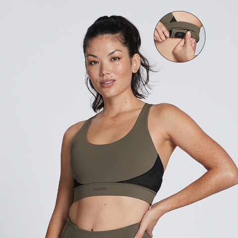 Olive WHOOP Sports Bra | Smart Apparel