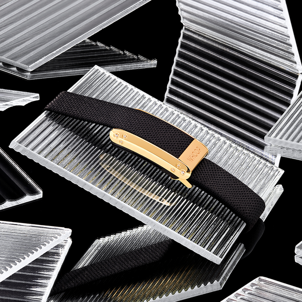 4.0 Onyx with Gold Crystal Luxe Band